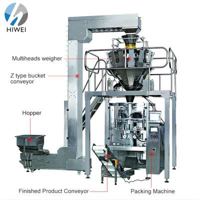 Premium quality rice vertical high speed packing flow wrap machine